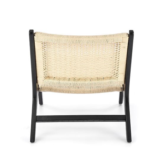 FODEN relaxační křeslo, černé / přírodní (1p=1ks)