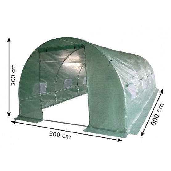 Fóliový tunel - zahradní skleník - 3x6 m
