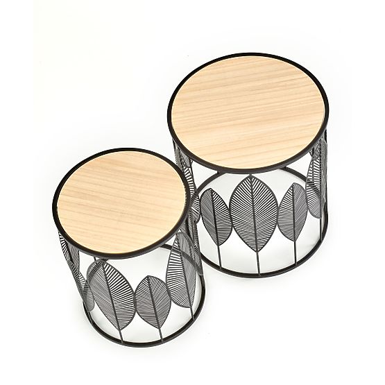 FOLLA sada 2 lavic černá / přírodní (1p=1ks)