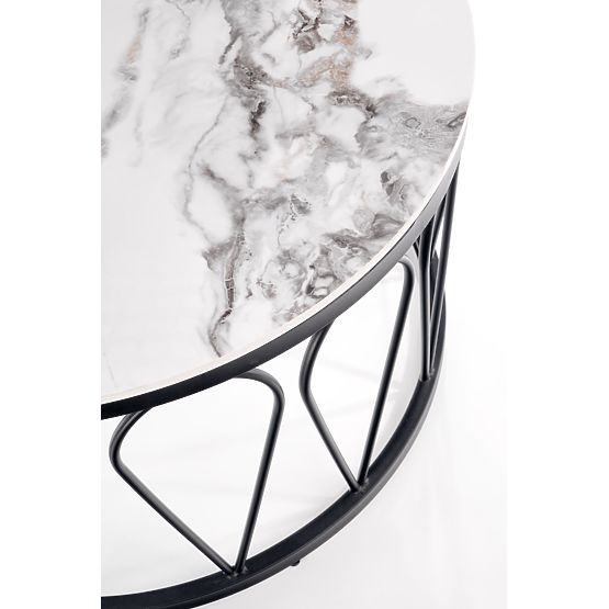 FORMOSA sada 2 lavic, bílý mramor / černá (2p=1ks)