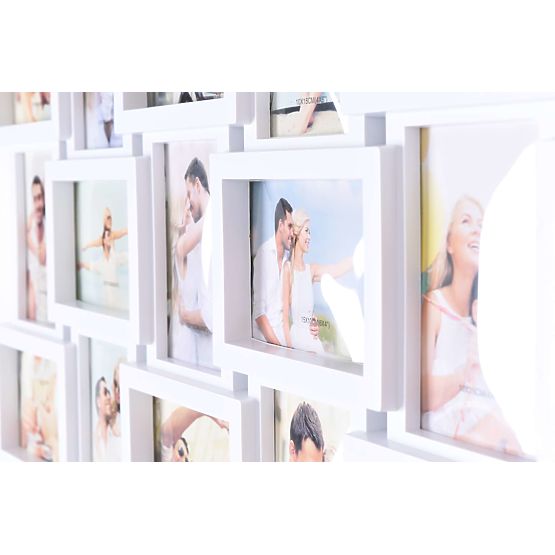 Fotorámeček na 18 fotografií Morka bílá