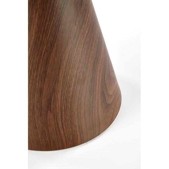 GENESIS_S konferenční stolek bílý mramor / ořechový / zlatý