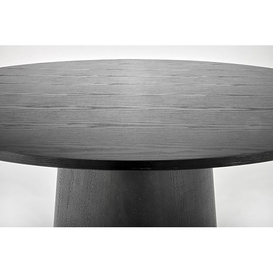 GINTER kulatý stůl, černý 