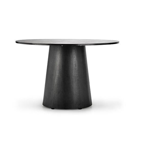 GINTER kulatý stůl, černý 