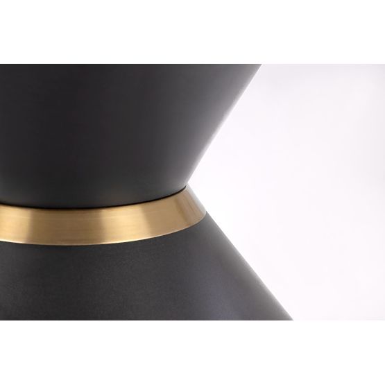 GORETTI konferenční stolek bílý mramor / černý (2p=1ks)