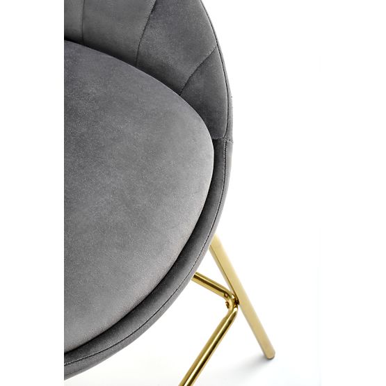 H112 barová židle šedá / zlatá (2p=2ks)