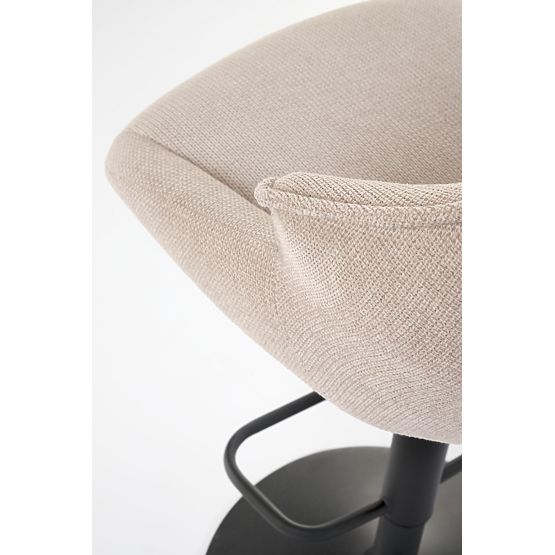 H122 barová židle nohy - černé, sedák - béžový (1p=2ks)