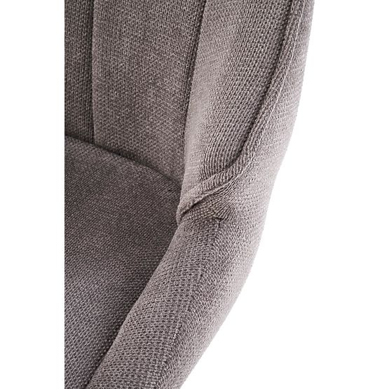 H122 barová židle nohy - černé, sedák - šedý 