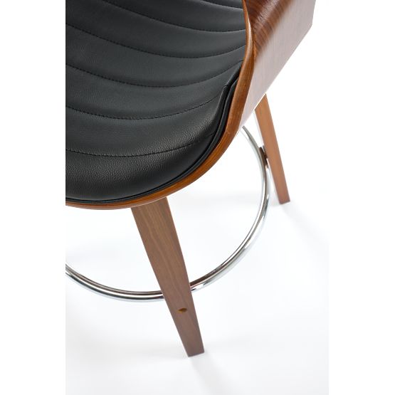 H123 barová židle černá / ořechová (1p=1ks)