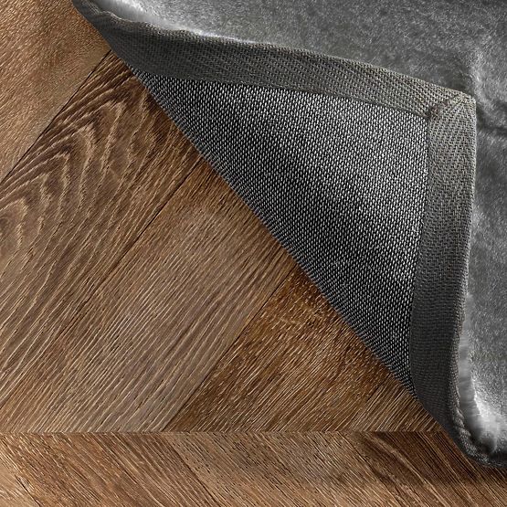 Hedvábný koberec Rabbit - Dark grey