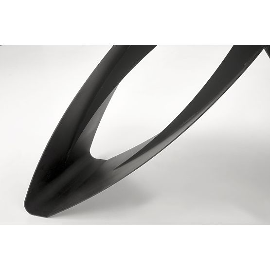 HILARIO rozkládací stůl, deska - černý mramor, nohy - černé (3p=1ks)