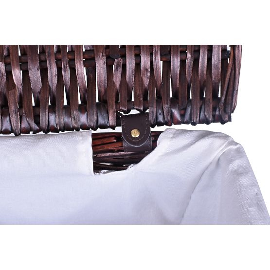 Hnědý proutěný koš 114 L