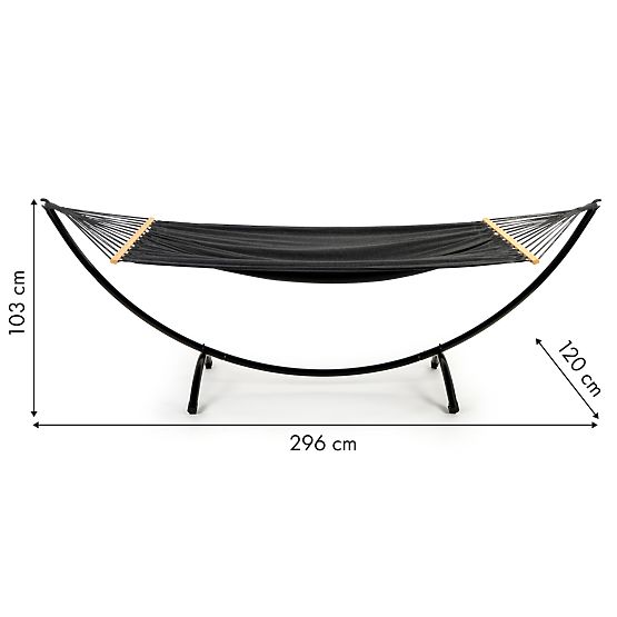 Houpací síť se stojanem lehátko zahradní houpačka ModernHome