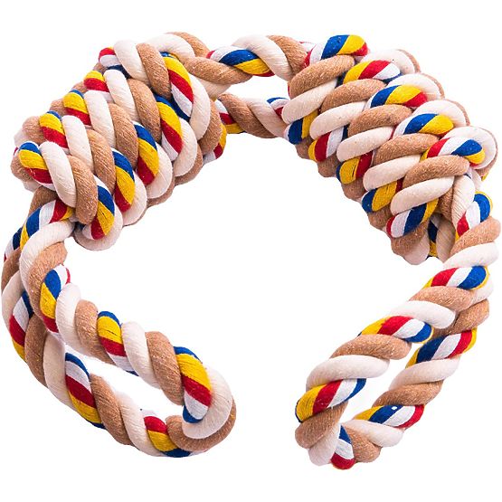 Hračka přetahovadlo s uzly WALLY 60 cm
