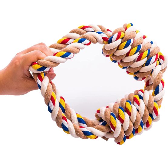 Hračka přetahovadlo s uzly WALLY 60 cm