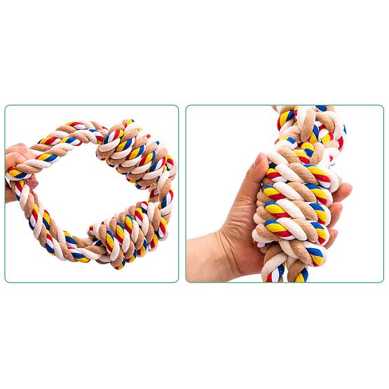 Hračka přetahovadlo s uzly WALLY 60 cm