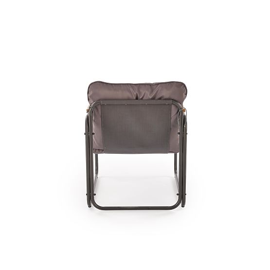 HUDSON, zahradní set (pohovka, 2x křeslo, stolek), šedá / hnědá (1p=1set)