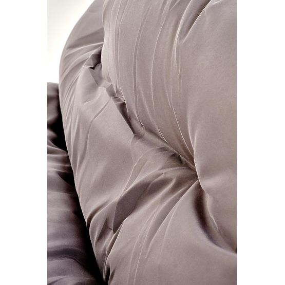 HUDSON, zahradní set (pohovka, 2x křeslo, stolek), šedá / hnědá (1p=1set)