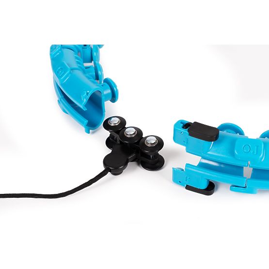 Hula hop s masážním prvkem a přídavným závažím pro fitness cvičení