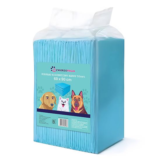 Hygienické podložky pro zvířata BARRY 60x90 50 ks