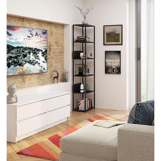 INDUSTRIÁLNÍ REGÁL 500 ČERNÝ/ČERNÝ