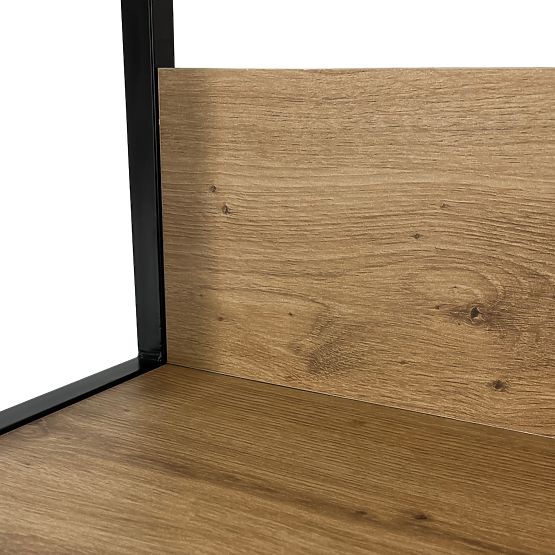 INDUSTRIÁLNÍ REGÁL 500 ČERNÝ/DUB CRAFT