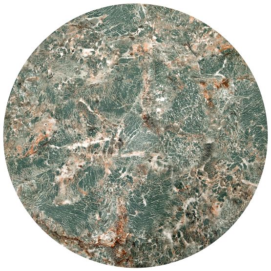 INES sada 2 stolků, zelený mramor / černá (1p=1set)