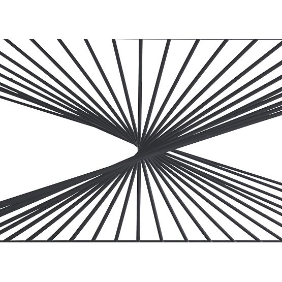 INFINITY 2 konferenční stolek, šedý mramor / černý (2p=1ks)