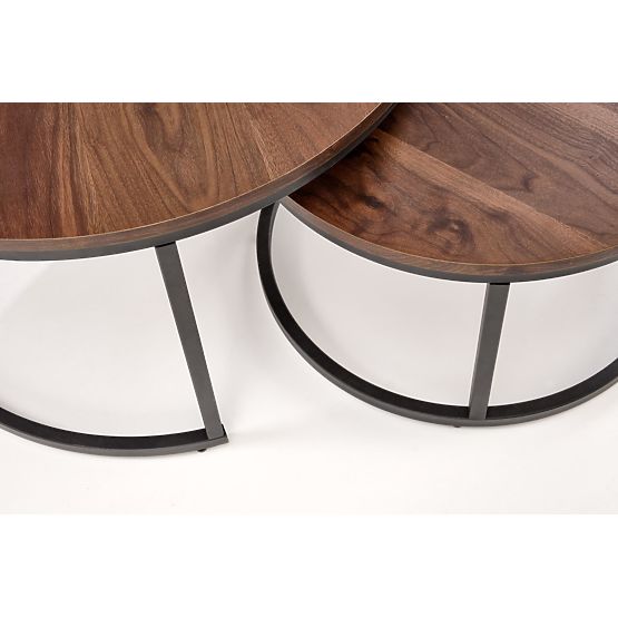 JAVA sada 2 lavic, ořechová / černá (1p=1ks)