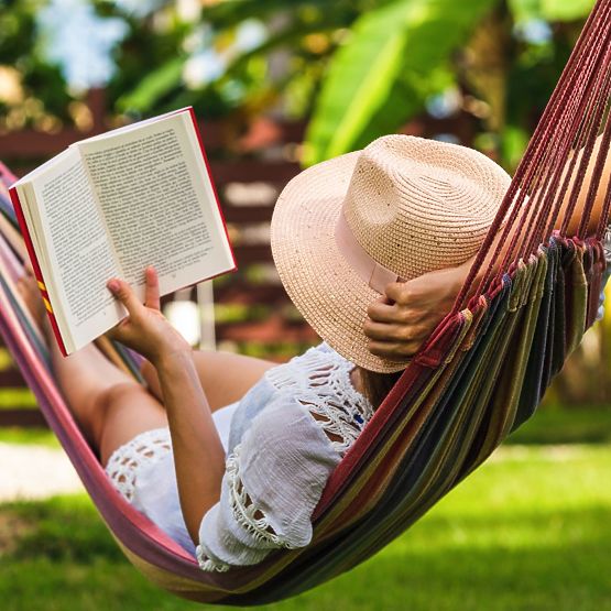 Jednomístná houpací síť s příčkou 40cm 400257 Červená