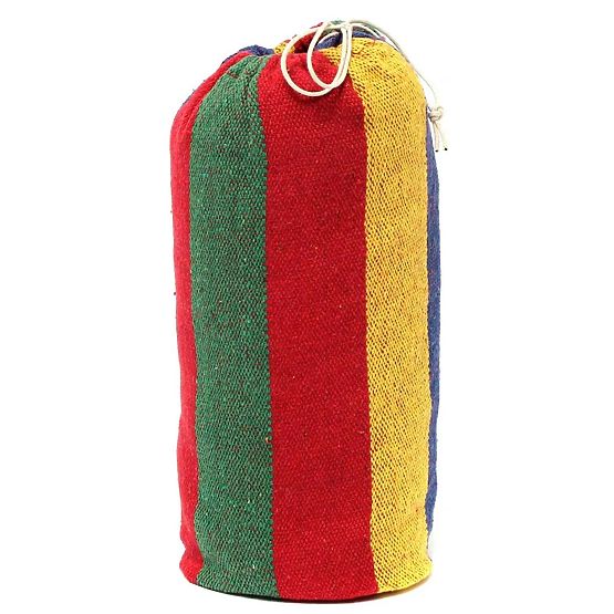 Jednomístná houpací síť s příčkou 40cm 400257 Červená