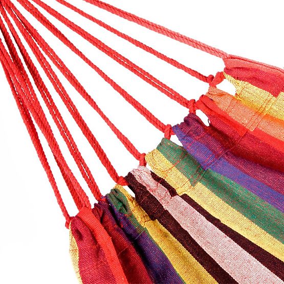 Jednomístná houpací síť s rozpěrkou 40cm 400257 Žlutá