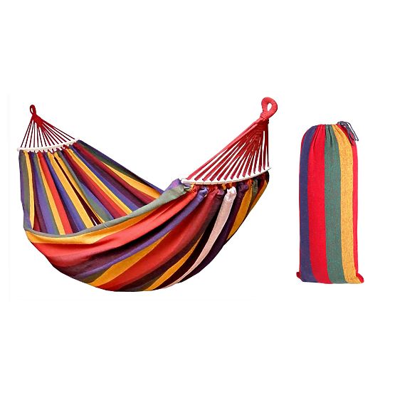 Jednomístná houpací síť s rozpěrkou 40cm 400257 Žlutá