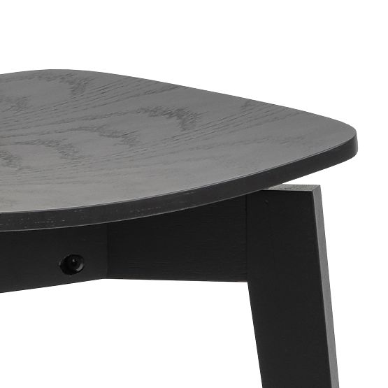 Jídelní set Roxby černý stůl a čtyři židle