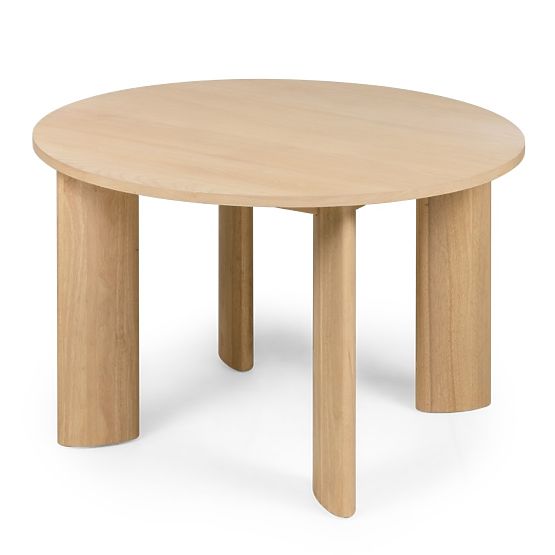 Jídelní stůl Bali 120 cm, kulatý, krémově bílý