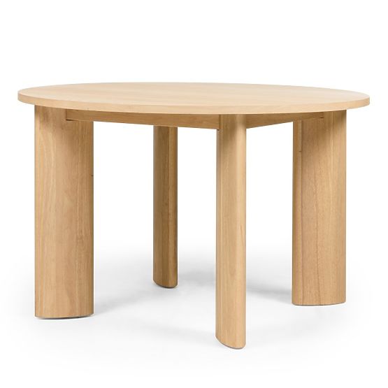 Jídelní stůl Bali 120 cm, kulatý, krémově bílý