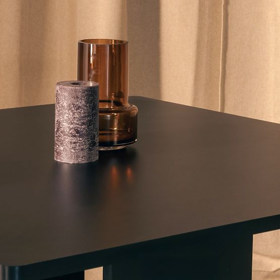 Jídelní stůl Gasper 100 cm, čtvercový, černý