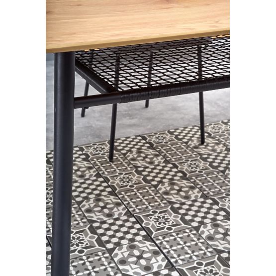 Jídelní stůl JACKSON - zlatý dub/černý