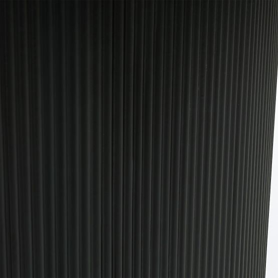 Jídelní stůl Maurizio 180 cm, černý, rýhovaný