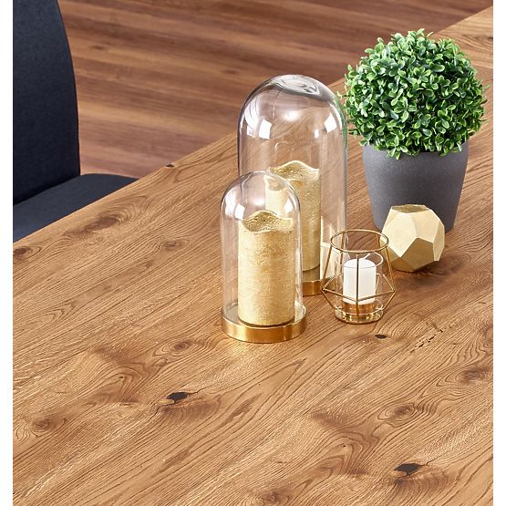 Jídelní stůl PEREZ - světlý dub/černý