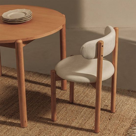 Jídelní stůl Yoko 110,5 cm, kulatý, přírodní