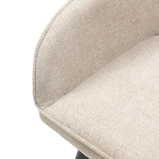 Jídelní židle Berisso, cappuccino/černé nohy