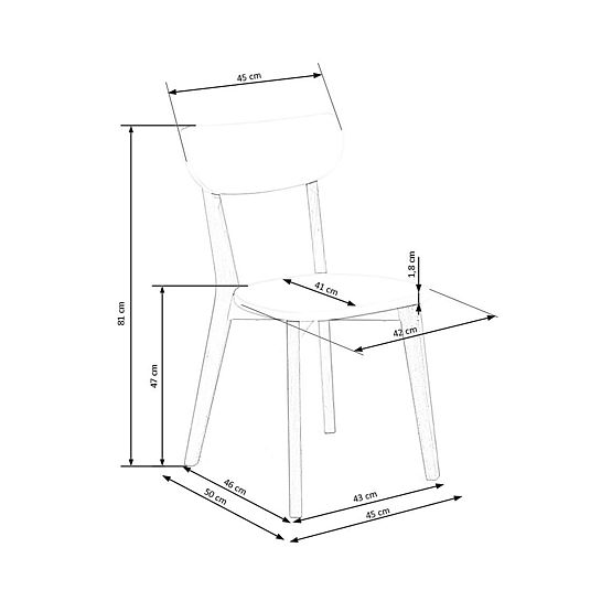 Jídelní židle BUGGI - bílá
