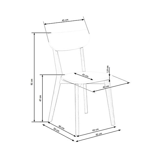 Jídelní židle BUGGI - bílá