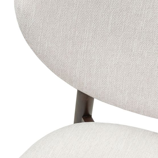 Jídelní židle Domenico béžová/ořech