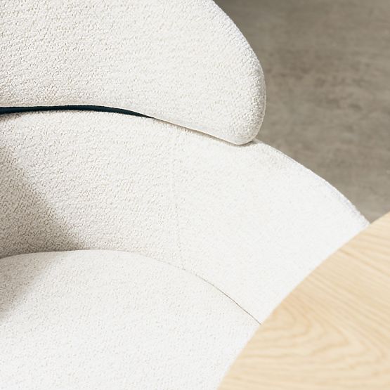 Jídelní židle Granda, ecru/černé nohy