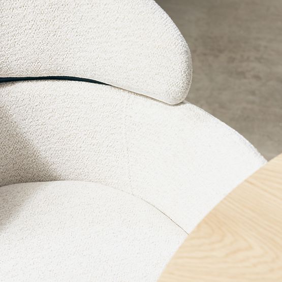 Jídelní židle Granda, ecru/černé nohy