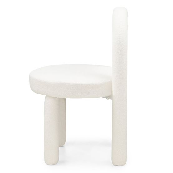 Jídelní židle Ivo, ecru, boucle