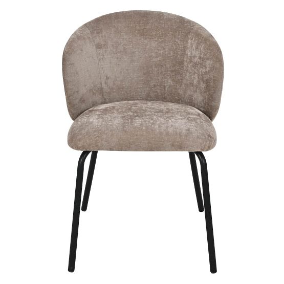 Jídelní židle Larisa, hnědá/černé nohy