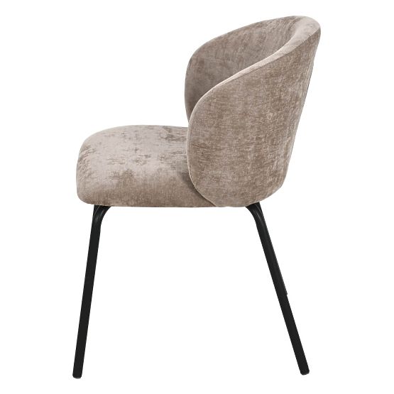 Jídelní židle Larisa, hnědá/černé nohy